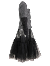Luxury Tweed Top & Tulle Skirt Set